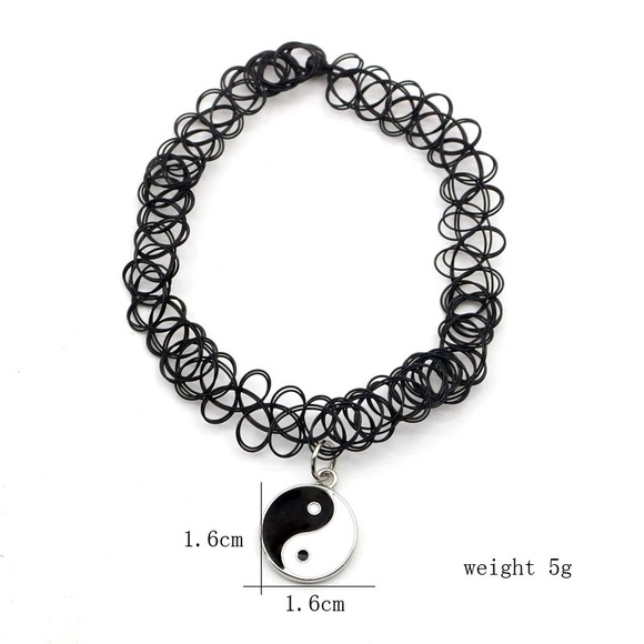 Ying Yang Henna Choker Necklace - Picture 2 of 7